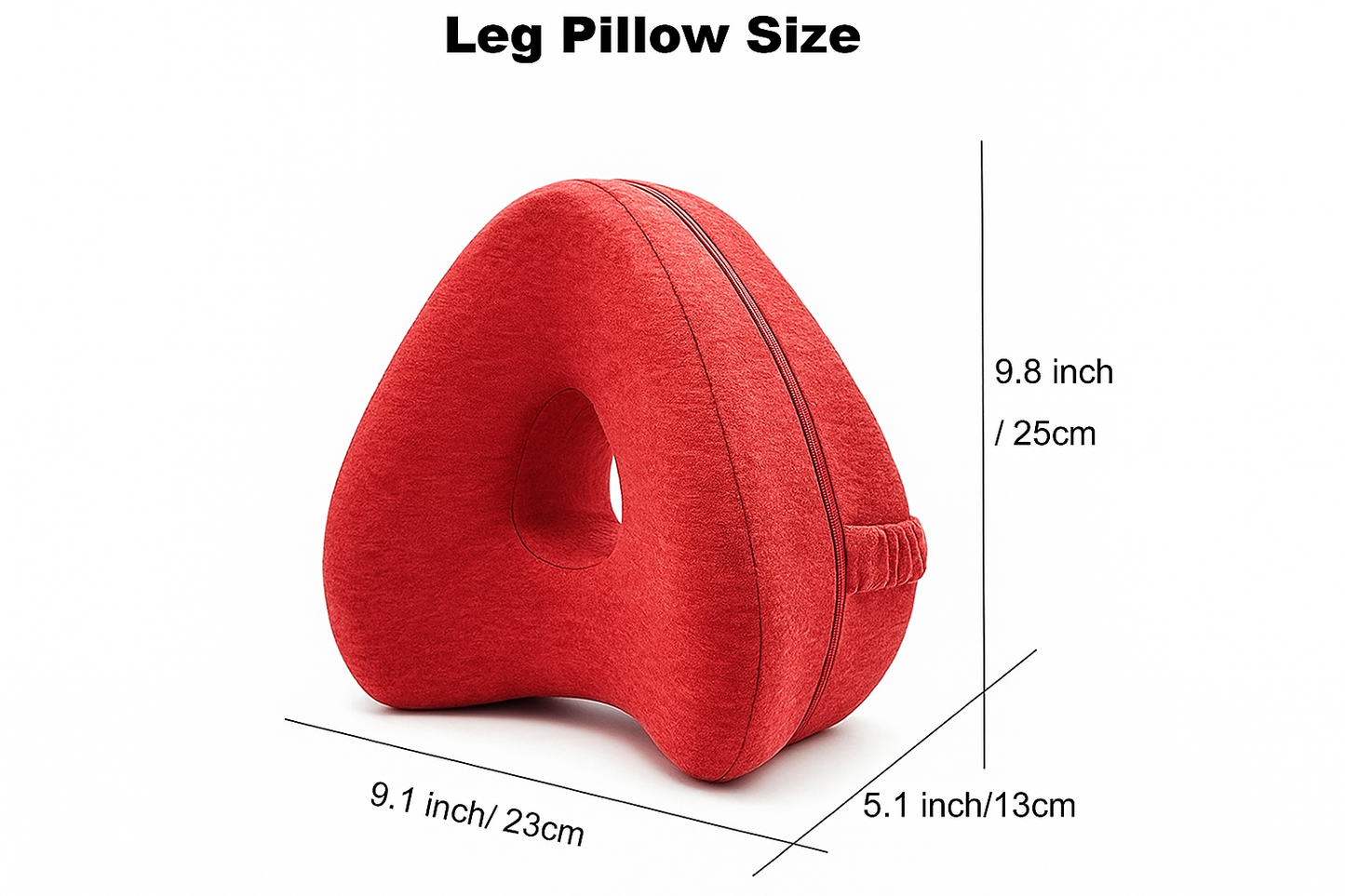 Heart-Shaped Memory Foam Leg Pillow